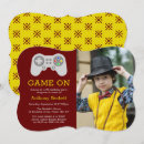 Search for player birthday invitations Retro