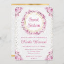 Search for pink cherry blossom birthday invitations Gold