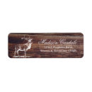 Search for rustic antlers return address labels Hunter