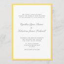 Search for yellow and grey wedding invitations Simple
