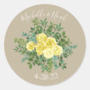 Search for yellow roses wedding stickers Flower