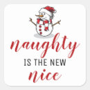 Search for naughty and nice stickers Christmas party