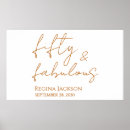 Search for gold 50th birthday party posters Modern