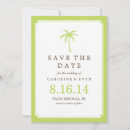 Search for palm tree save the dates Ocean
