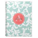 Search for coral monogram notebook notebooks Mint