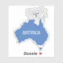 Search for australia map stickers Koala