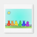 Search for bunnies magnets Rainbow