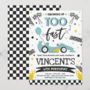 Search for too fast birthday invitations Racing birthday party