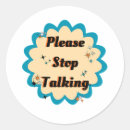Search for quiet stickers Talking