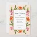 Search for tropical floral bridal shower invitations Luau