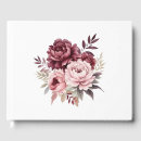 Search for burgundy guest books Peony