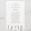 Search for wildflower wedding programs Simple