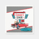 Search for 1950s diner napkins Chequered
