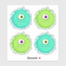 Search for green eyeball stickers Monster