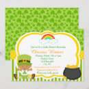 Search for st patricks day baby invitations Shamrocks