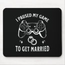 Search for funny engagement mouse mats Engaged