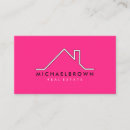 Search for pink real estate business cards Consultant