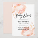 Search for peonies baby shower invitations Blush pink