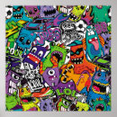 Search for abstract monster art Illustration
