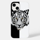 Search for white tigers iphone cases Black and white