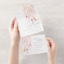 Search for dreamcatcher wedding invitations Watercolor