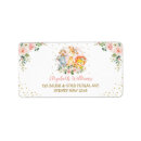 Search for jungle animals return address labels Watercolor