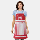 Search for candy stripe aprons Red and white stripes