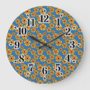 Search for flower pattern clocks Orange