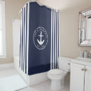 Search for navy and white stripe shower curtains Nautical