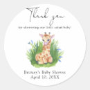 Search for little giraffe stickers Safari baby shower