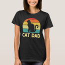 Search for cat dad fathers day tshirts Retro