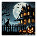 Search for cat full moon posters Orange