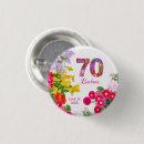 Search for 70th birthday badges Flowers