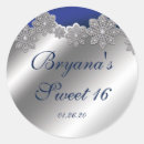 Search for silver snowflake wedding stickers Wonderland