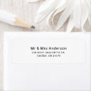 Search for newlywed return address labels Mr and mrs