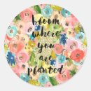 Search for bloom where you are planted stickers Floral