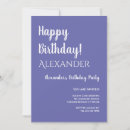 Search for periwinkle birthday invitations Modern