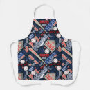 Search for baseball long aprons Red white and blue