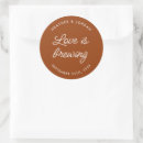 Search for coffee wedding stickers Love is brewing