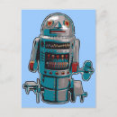 Search for boy robot postcards Retro