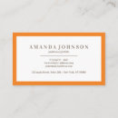 Search for orange business cards Modern