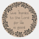 Search for thanks to the lord stickers Religion