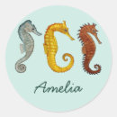 Search for seahorse stickers Under the sea