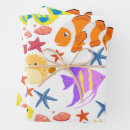Search for aquatic wrapping paper Colourful