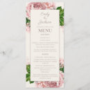 Search for blush pink wedding menus Botanical