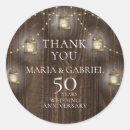 Search for anniversary thank you wedding stickers Elegant