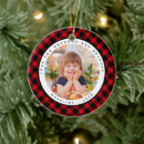 Search for red and green plaid christmas tree decorations Keepsake