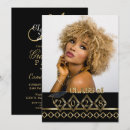 Search for classy graduation invitations Black and gold