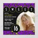 Search for purple and lime green invitations Neon