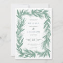 Search for winter wreath wedding invitations Minimal